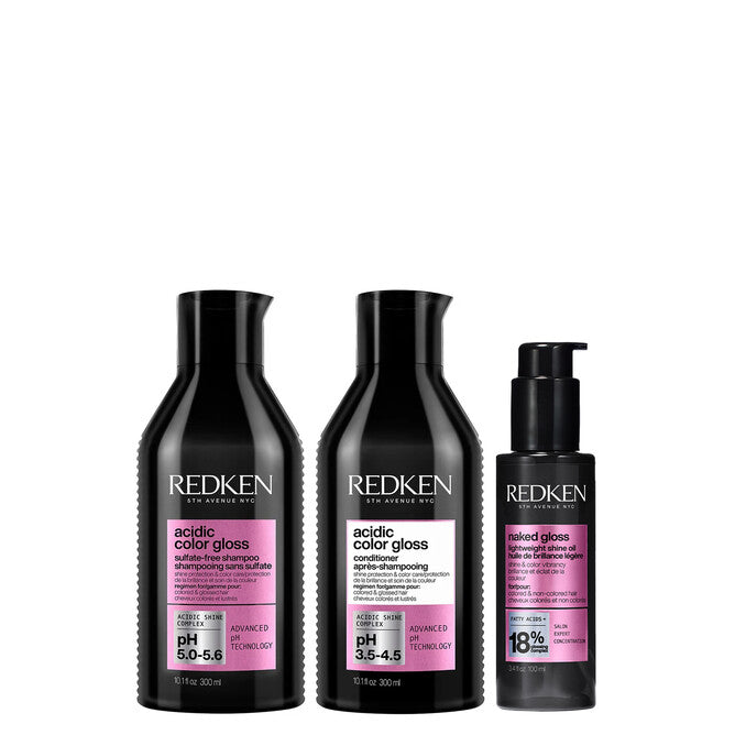 Load image into Gallery viewer, Redken Acidic Color Gloss Trio With Naked Gloss 100ml
