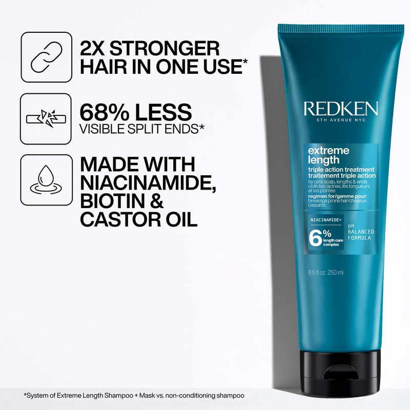 Load image into Gallery viewer, Redken Extreme Length Triple Action Treatment 250ml
