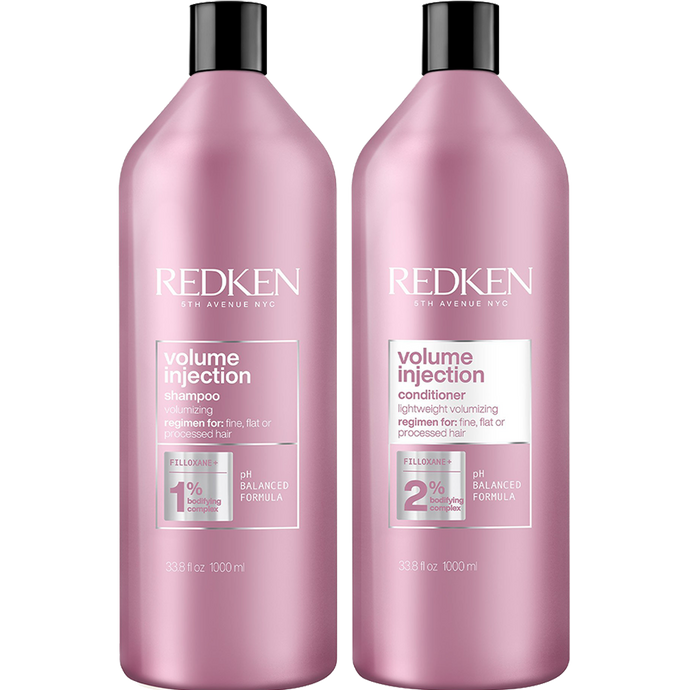 Redken Volume Injection Shampoo & Conditioner 1L Duo