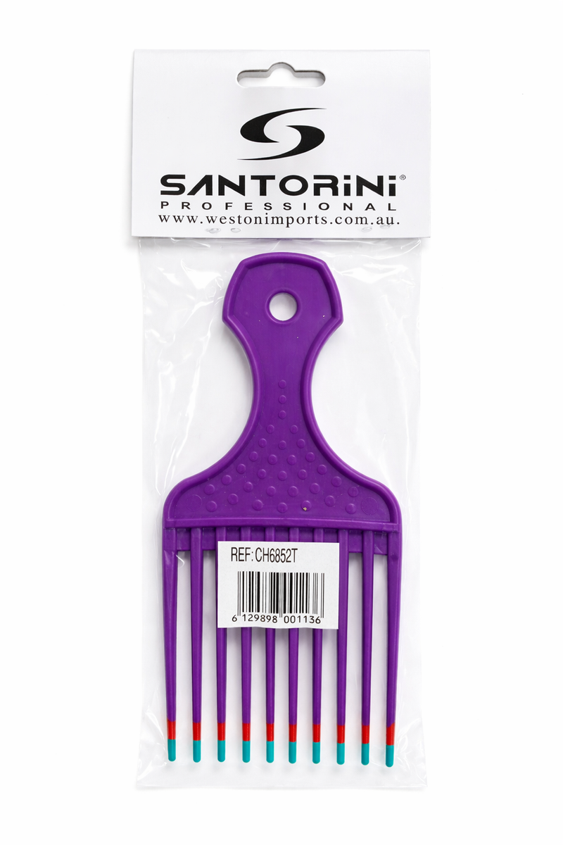 Load image into Gallery viewer, Santorini Afro Comb 2.5 Inch Purple
