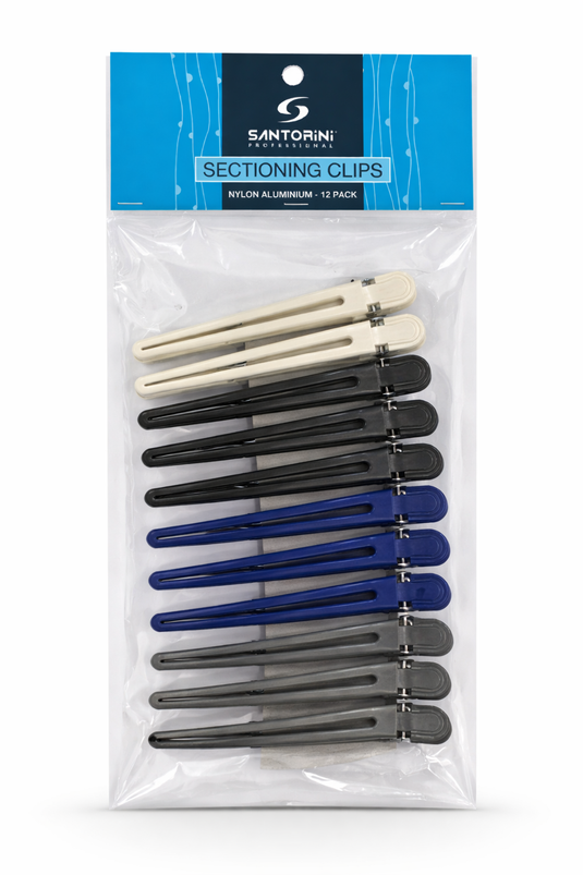 Santorini Nylon Aluminium Sectioning Clips 12pk Multi