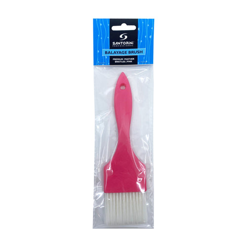 Santorini Premium Feather Bristle Balayage Brush Pink