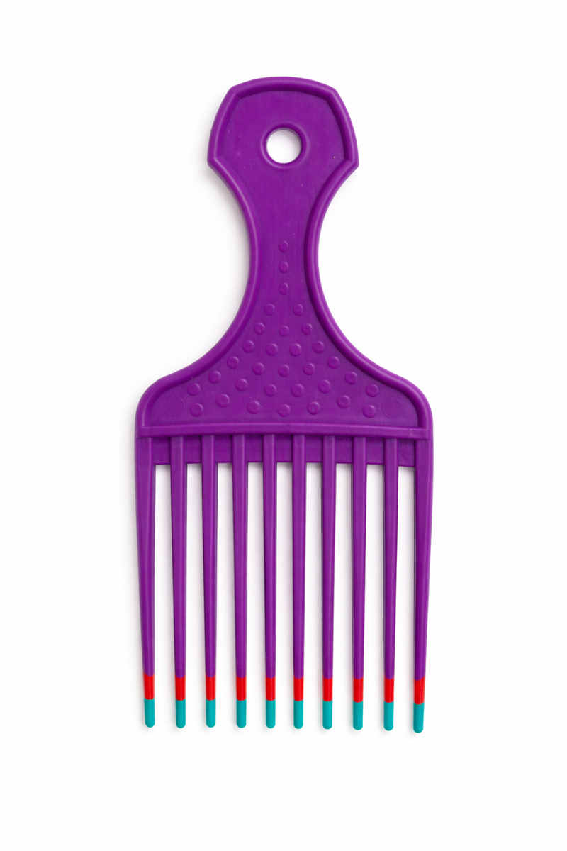 Load image into Gallery viewer, Santorini Afro Comb 2.5 Inch Purple

