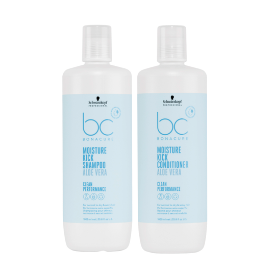Schwarzkopf Bonacure Moisture Kick Shampoo & Conditioner Aloe Vera 1 Litre Duo