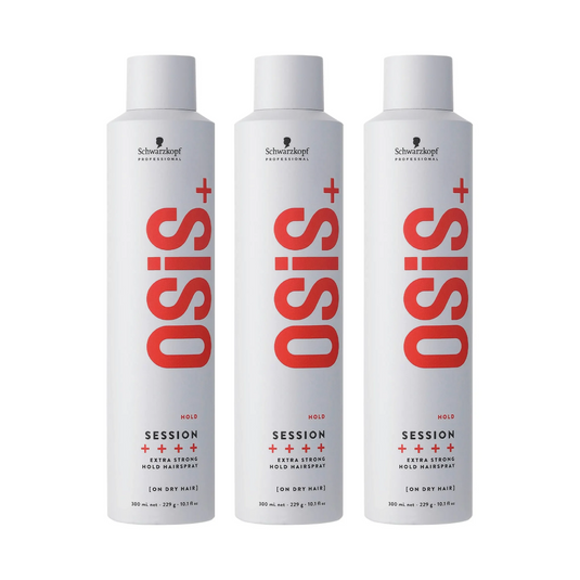 Schwarzkopf OSiS+ Session Extreme Fast Drying Hairspray 300ml Trio Pack