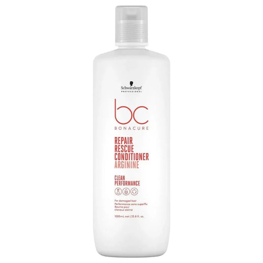 Schwarzkopf Professional BC Clean Performance Repair Rescue Shampoo & Conditioner 1 Litre Duo