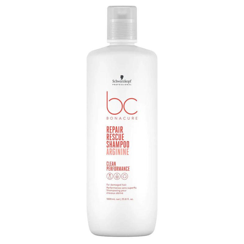 Load image into Gallery viewer, Schwarzkopf Professional BC Clean Performance Repair Rescue Shampoo &amp; Conditioner 1 Litre Duo
