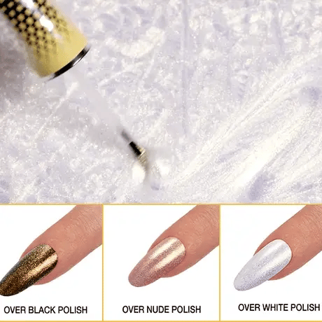 Load image into Gallery viewer, Seche FX Diamond Effect Top Coat Gold 14ml
