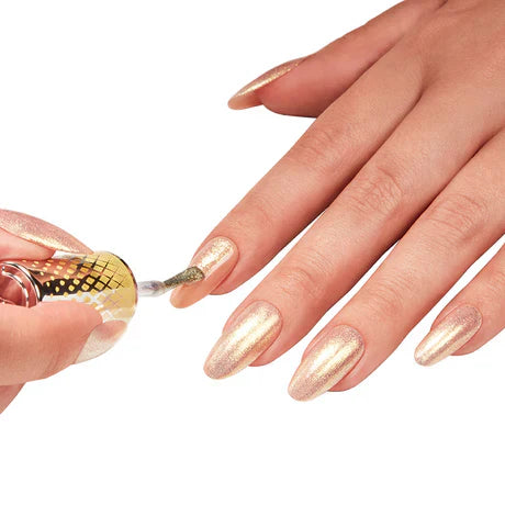 Load image into Gallery viewer, Seche FX Diamond Effect Top Coat Gold 14ml
