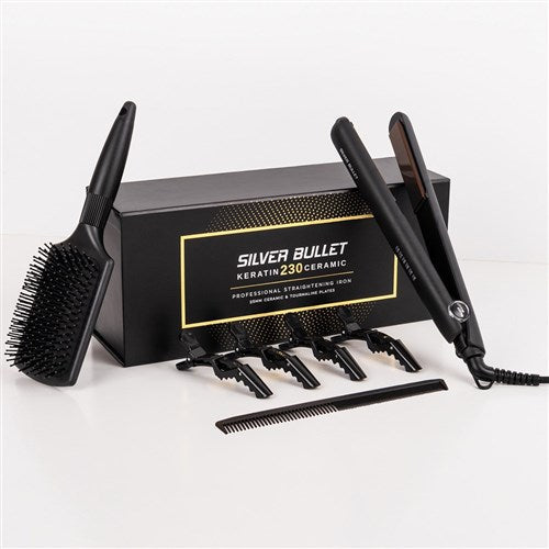 Load image into Gallery viewer, Silver Bullet Keratin 230 Ceramic Tourmaline Hair Straightener
