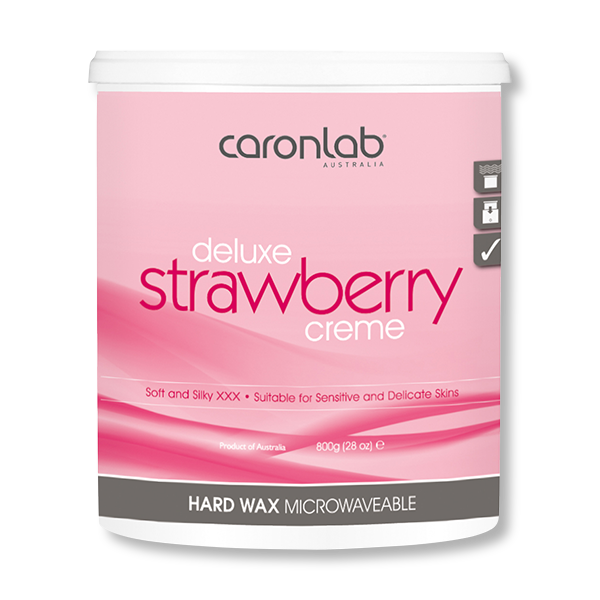 Load image into Gallery viewer, Caronlab Hard Wax Strawberry Creme 800g - Beautopia Hair &amp; Beauty
