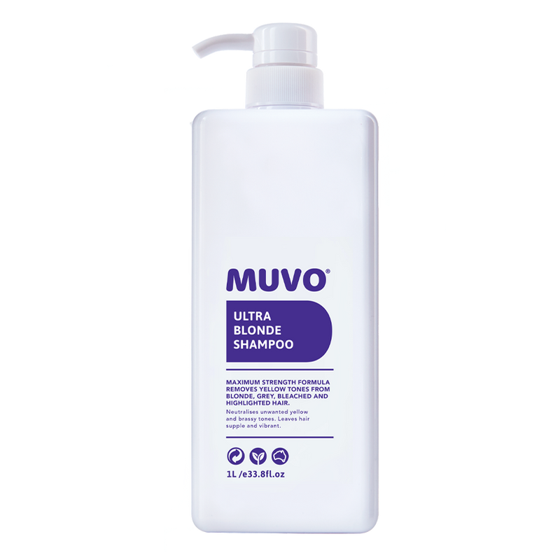 Load image into Gallery viewer, MUVO Ultra Blonde Shampoo 1 Litre - Beautopia Hair &amp; Beauty
