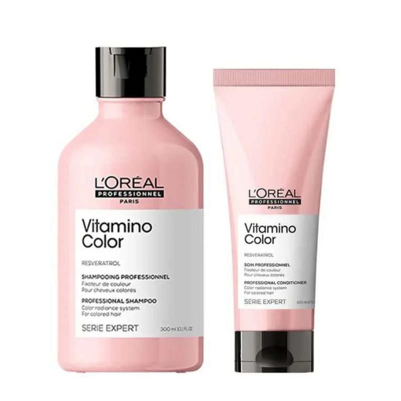 Load image into Gallery viewer, L&#39;oreal Professionnel Vitamino Color Shampoo 300ml &amp; Conditioner 200ml Duo
