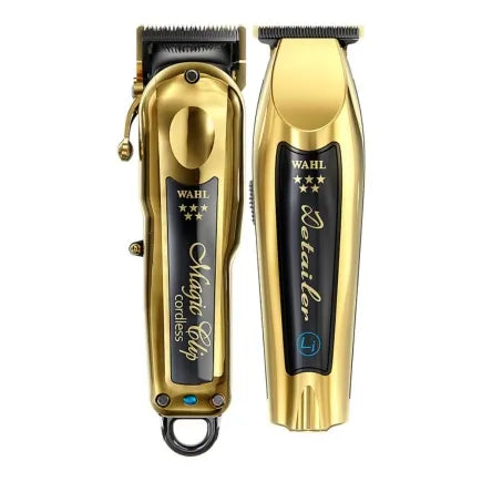 Wahl Cordless Gold Magic Clipper & Gold Detailer Li Set