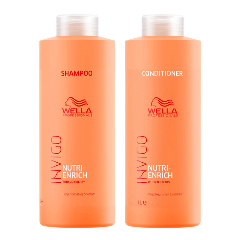 Load image into Gallery viewer, Wella Invigo Nutri-Enrich Shampoo &amp; Conditioner 1 Litre Duo
