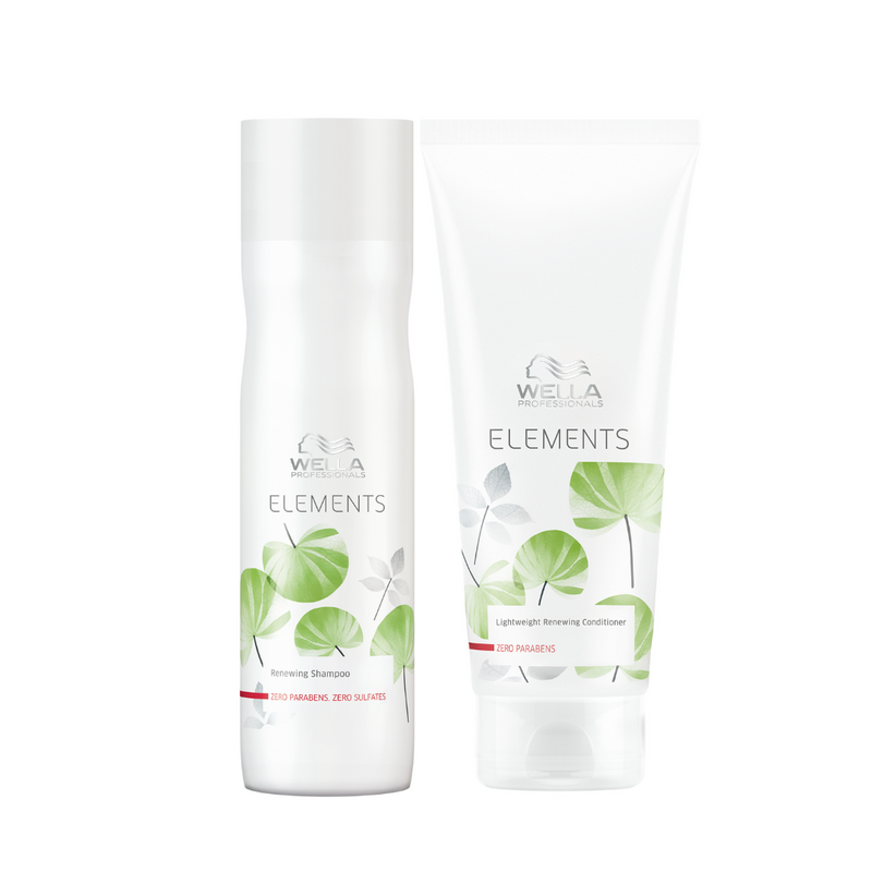 Load image into Gallery viewer, Wella Elements Renewing Shampoo 250ml &amp; Lightweight Renewing Conditioner 200ml Duo
