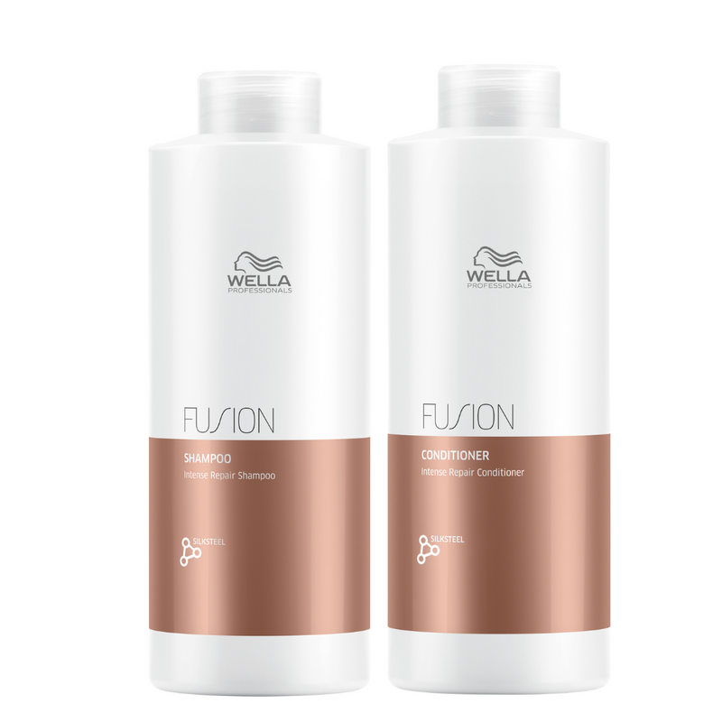 Load image into Gallery viewer, Wella Fusion Intense Repair Shampoo &amp; Conditioner 1 Litre Duo
