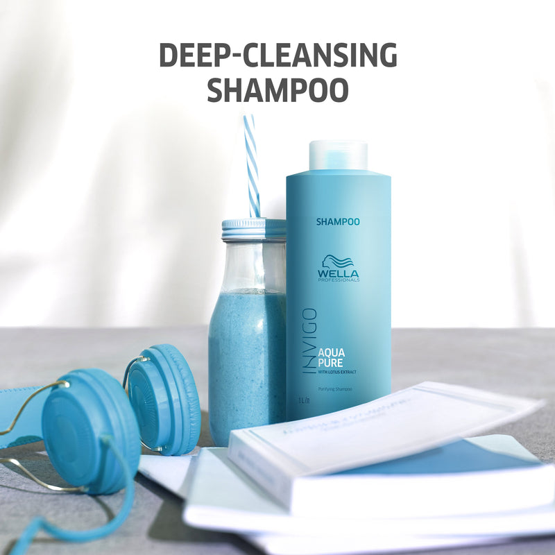 Load image into Gallery viewer, Wella  Invigo Balance Aqua Pure Purifying Shampoo 1 Litre
