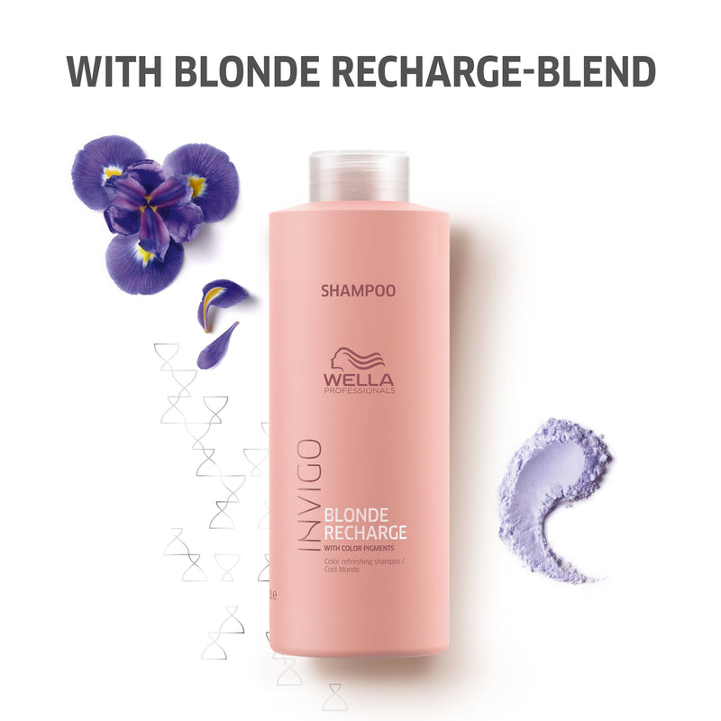 Load image into Gallery viewer, Wella Invigo Blonde Recharge Cool Blonde Color Refreshing Shampoo 1 Litre
