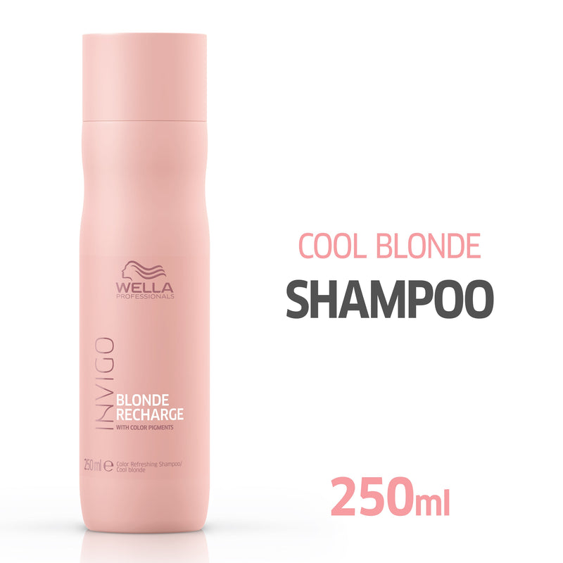 Load image into Gallery viewer, Wella Invigo Blonde Recharge Cool Blonde Color Refreshing Shampoo 250ml

