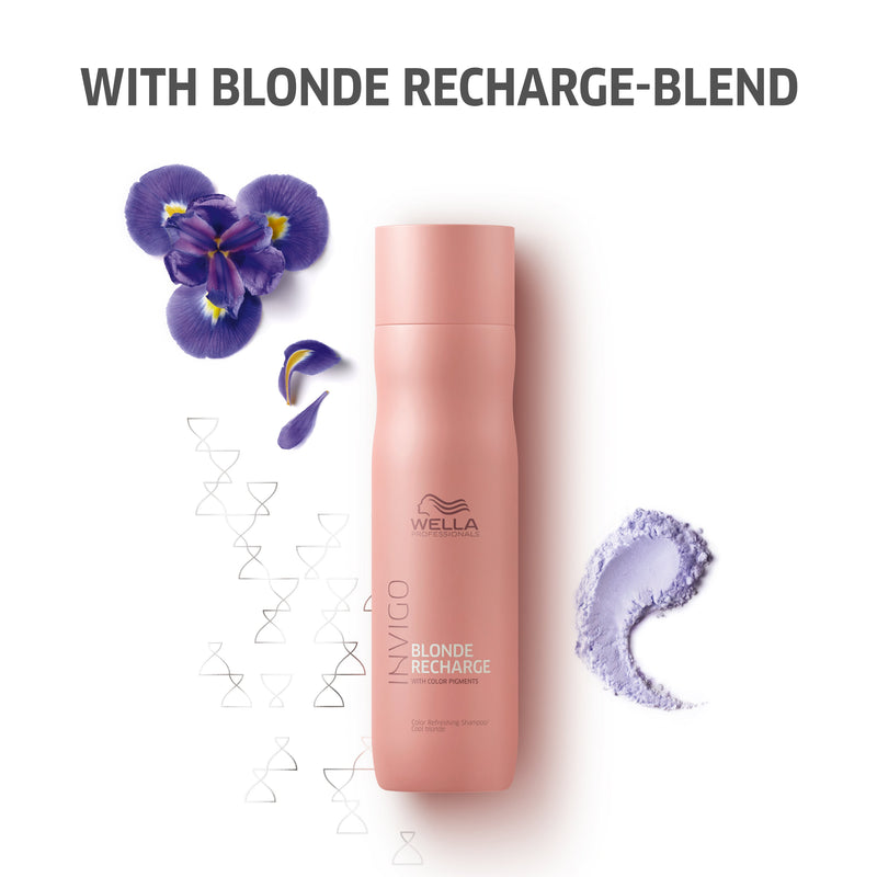 Load image into Gallery viewer, Wella Invigo Blonde Recharge Cool Blonde Color Refreshing Shampoo 250ml
