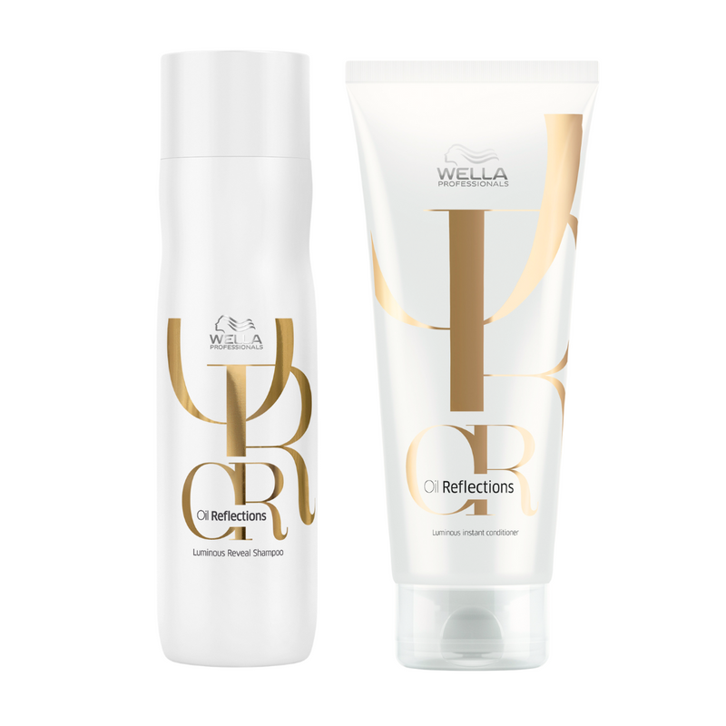 Load image into Gallery viewer, Wella Oil Reflections Luminous Reveal Shampoo 250ml &amp; Instant Conditioner 200ml Duo
