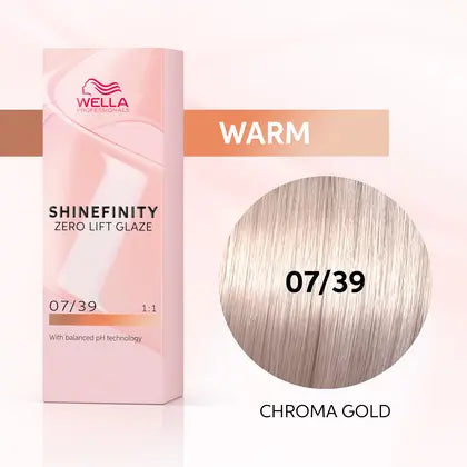 Load image into Gallery viewer, Wella Shinefinity 07/39 Chroma Gold 60ml
