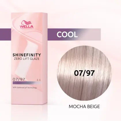 Load image into Gallery viewer, Wella Shinefinity 07/97 Mocha Beige 60ml
