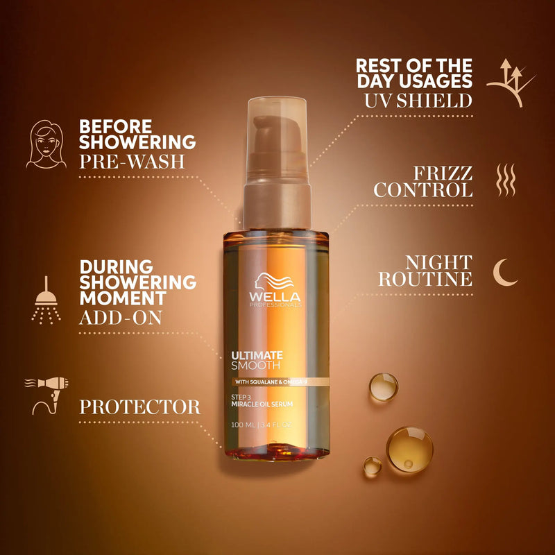 Load image into Gallery viewer, Wella Ultimate Smooth Miracle Oil Serum 100ml
