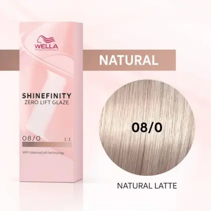 Load image into Gallery viewer, Wella Shinefinity 08/0 Natural Latte 60ml
