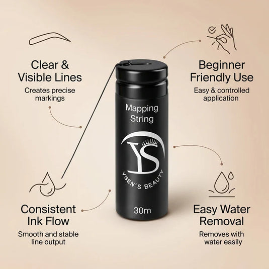 Ysen's Brow Mapping Thread White (30m)