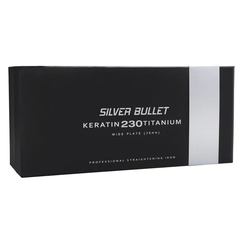 Load image into Gallery viewer, Silver Bullet Keratin 230 Titanium Hair Straightener 38mm Wide Plate
