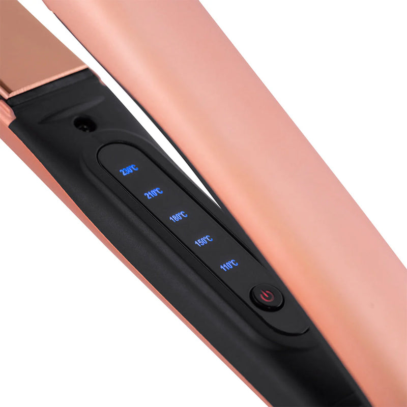 Load image into Gallery viewer, Silver Bullet Titanium 230 Supernova Touch Screen Hair Straightener Rose Gold
