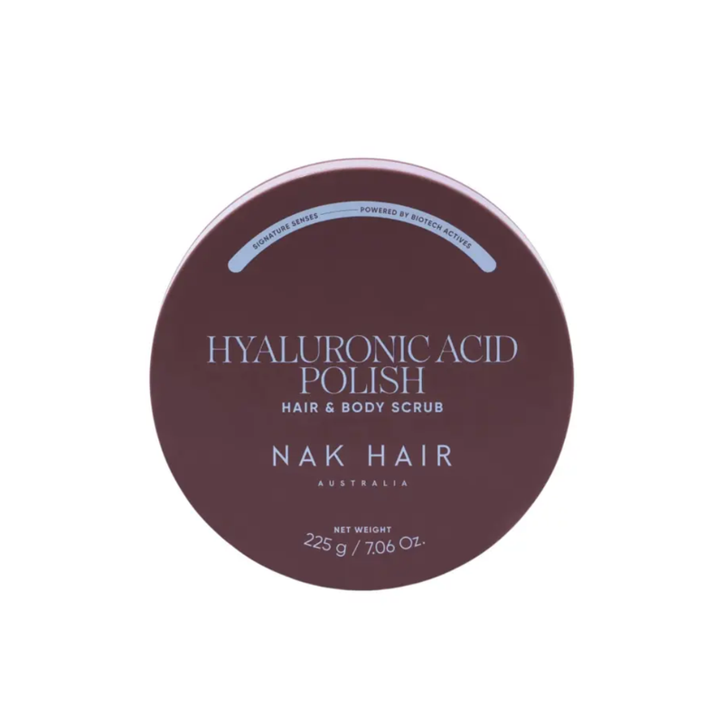 Load image into Gallery viewer, NAK Signature Senses Hyaluronic Polish Hair &amp; Body Scrub 225g
