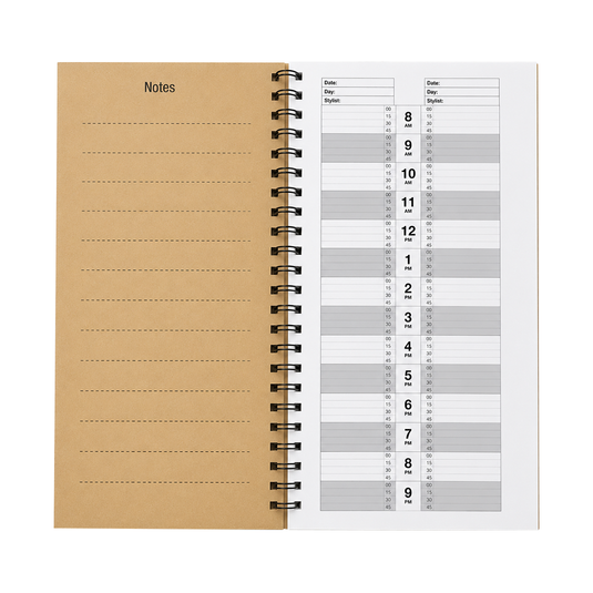 Santorini Appointment Book 2-4 Column 100 pages Narrow Natural