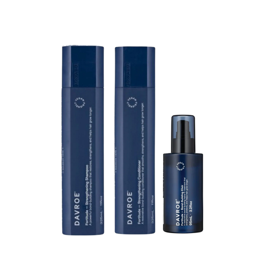 Davroe Fortitude Strengthening Shampoo, Conditioner & Building Elixir Trio