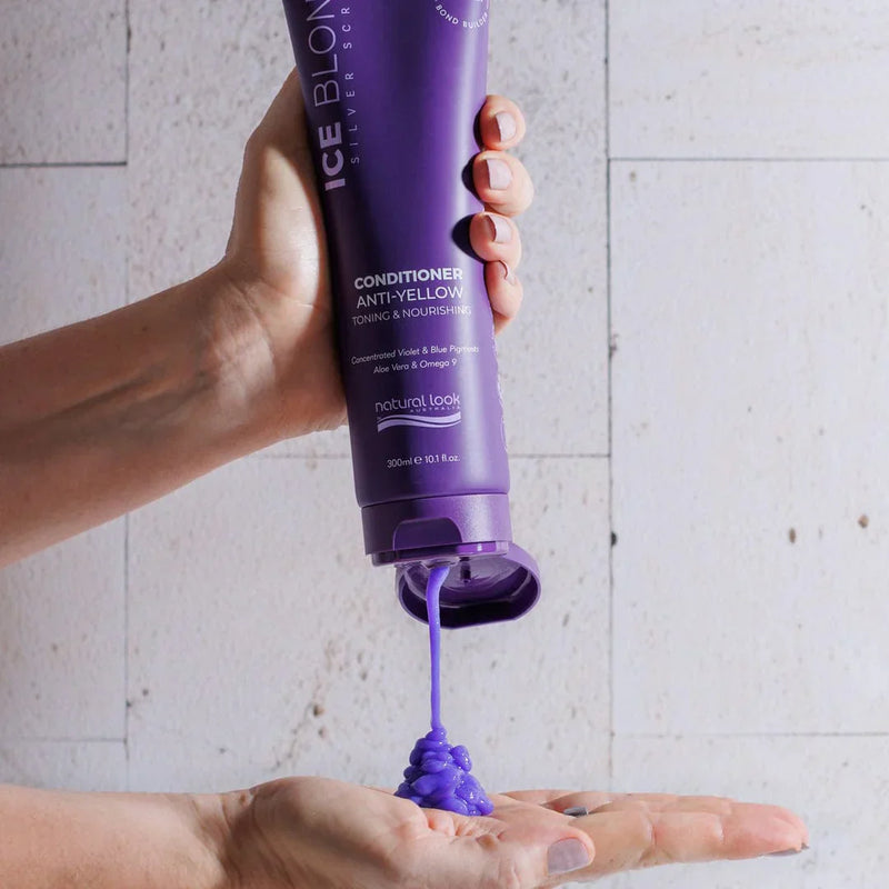 Load image into Gallery viewer, Natural Look Silver Screen Ice Blonde Conditioner 300ml
