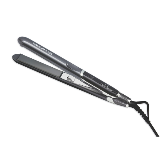 Olivia Garden Titanium + Ion Hair Straightener 25mm Black