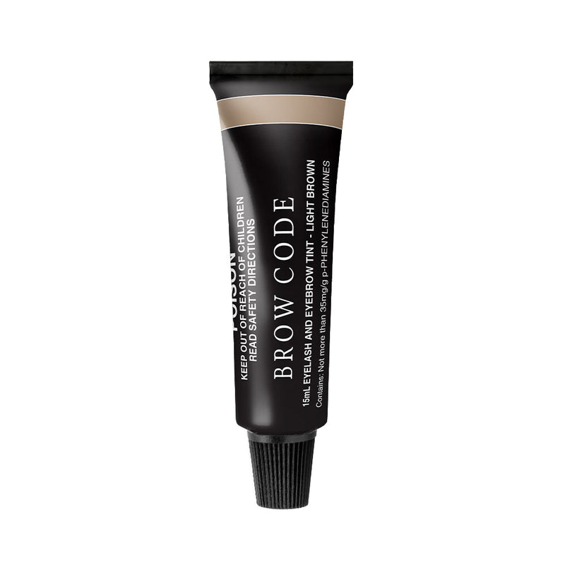 Load image into Gallery viewer, Brow Code Eyelash &amp; Eyebrow Tint Light Brown 15ml
