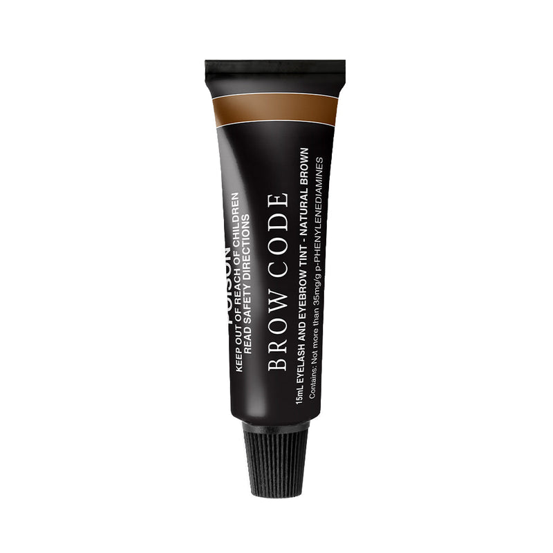 Load image into Gallery viewer, Brow Code Eyelash &amp; Eyebrow Tint Natural Brown 15ml
