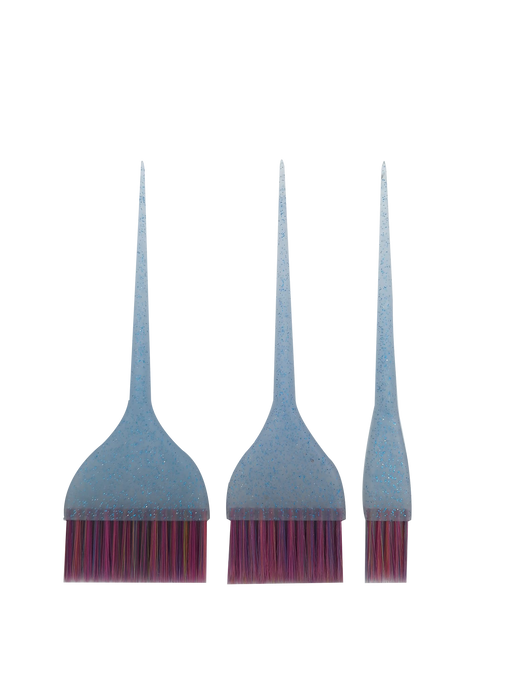 Santorini Glitter Tint Brush Trio Blue