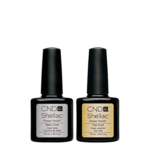 CND Shellac Gel Polish Base Coat & Top Coat 7.3ml Duo - Beautopia Hair & Beauty