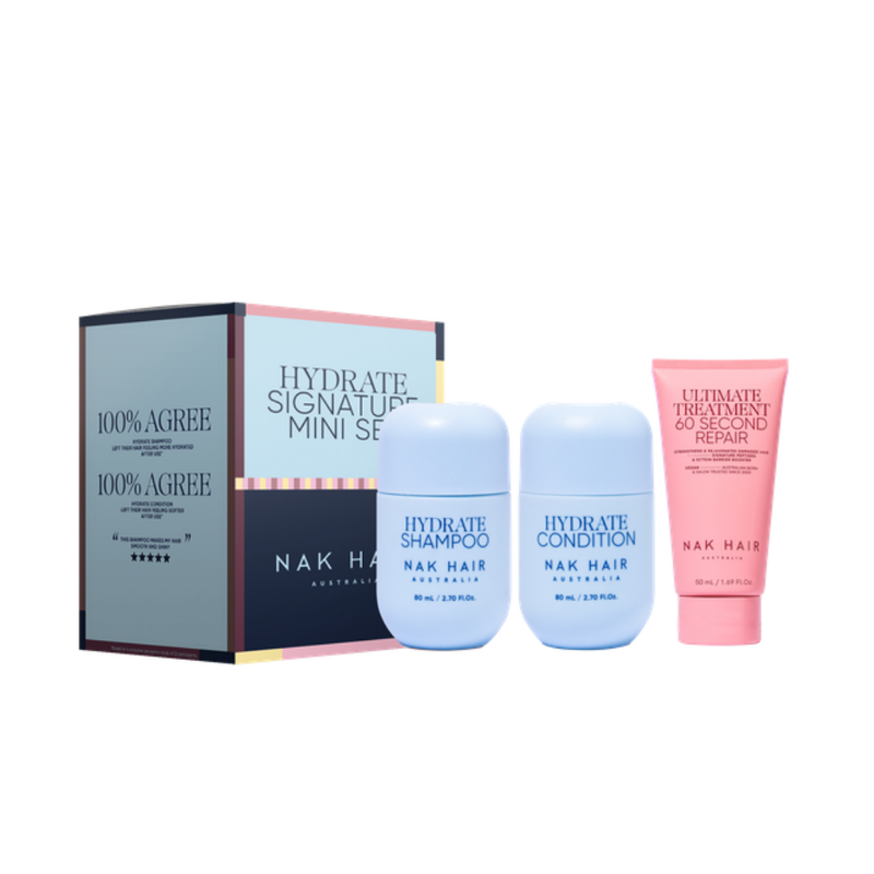 Load image into Gallery viewer, NAK Signature Hydrate Mini Travel Trio Pack 2026
