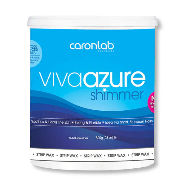 Load image into Gallery viewer, Caronlab Viva Azure Shimmer Strip Wax 800g
