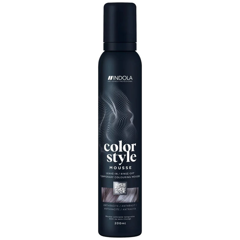 Load image into Gallery viewer, Indola Colour Style Mousse Anthracite 200ml
