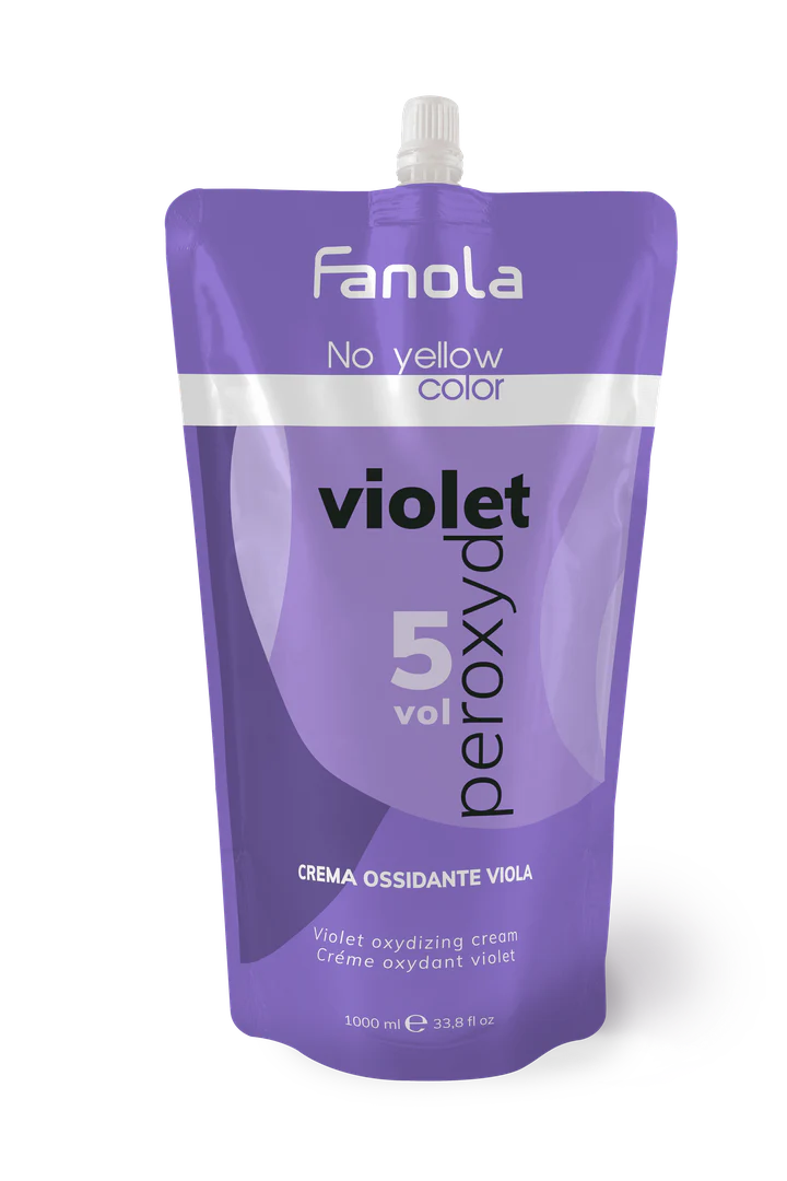 Load image into Gallery viewer, Fanola No Yellow Colour Violet Peroxide 5 Vol 1 Litre
