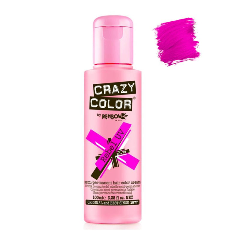 Load image into Gallery viewer, Crazy Color Semi Permanent Rebel UV #078 100ml - Beautopia Hair &amp; Beauty
