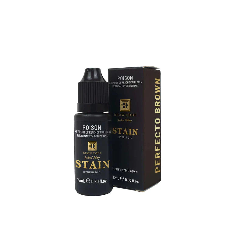 Load image into Gallery viewer, Brow Code Stain Hybrid Brow Dye Perfecto Brown 15ml
