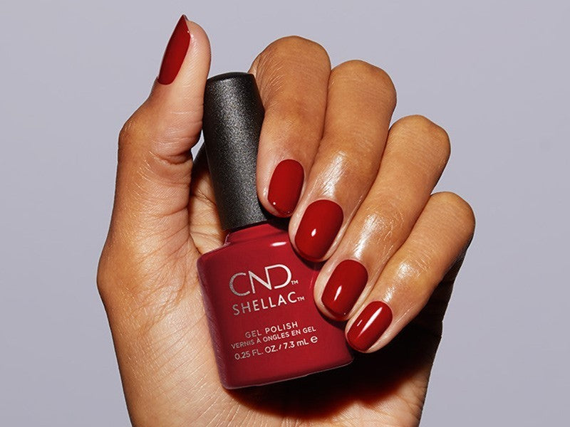 Load image into Gallery viewer, CND Shellac Gel Polish Devil Red 7.3ml
