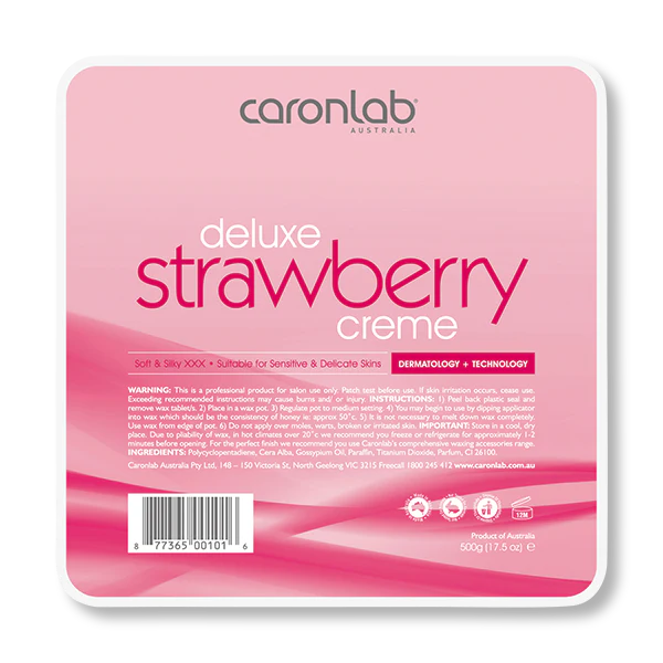 Load image into Gallery viewer, Caronlab Strawberry Creme Hard Wax Tray 500g
